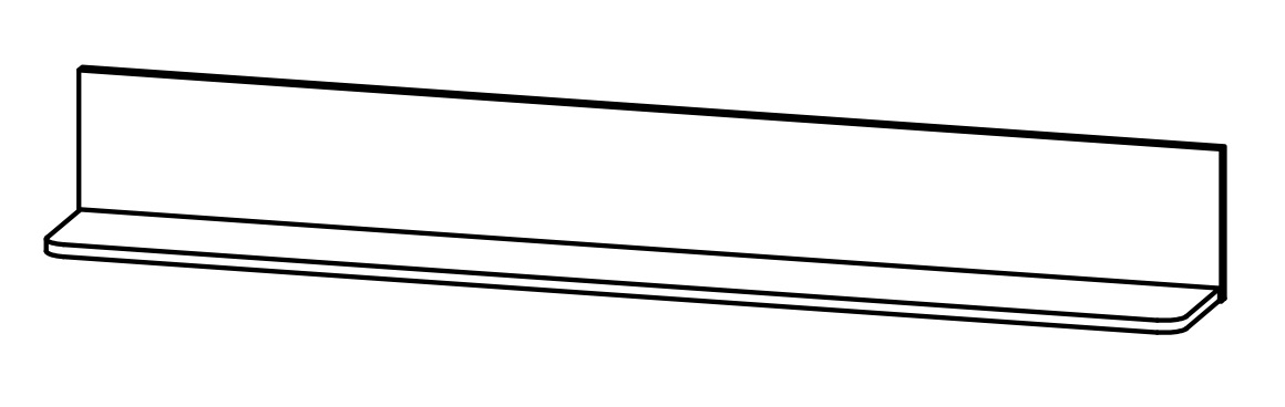 Фото Полка Malta B136-P/15 от производителя Black Red White (БРВ) в Мариуполе по цене 2 980 ₽