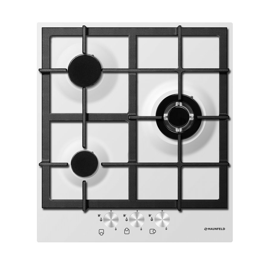 Фото Варочная поверхность газовая 3-х комф. MGHE 43 71 (450х520) от производителя Maunfeld в Мариуполе по цене 15 450 ₽
