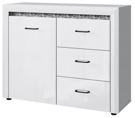 Фото Тумба 1D3S ВайтБлек (WhitBlack) от производителя Анрэкс в Мариуполе по цене 22 950 ₽