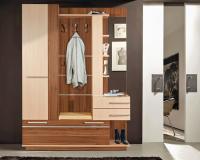 Прихожая Орфей (Цвет корпуса:ясень шимо темный-ясень шимо светлый, цвет фасада:ясень шимо темный-ясень шимо светлый, цвет обивки:молочный (Мебель Маркет) ) в Мариуполе от производителя 