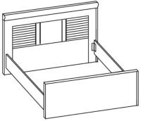 Фото  кровать двуспальная прованс (см 160х200) без основания производитель Ставрополь Мебель