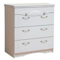 Комод Ольга-10  (белый-жемчужный ясень (Фант-мебель) ) в Мариуполе от производителя 