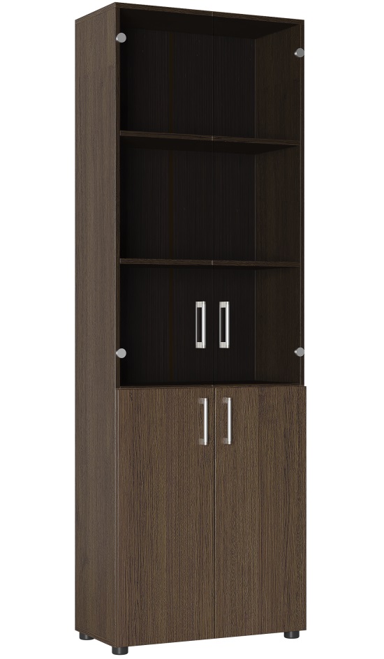 Фото Шкаф со стеклом Офис ОФ-303К от производителя Компасс в Мариуполе по цене 16&nbsp;360 ₽