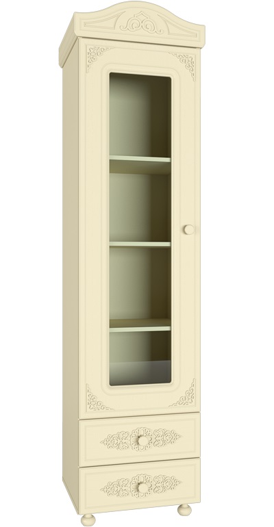 Фото Шкаф-пенал со стеклом Ассоль плюс АС-1  от производителя Компасс в Мариуполе по цене 27&nbsp;850 ₽