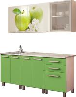 Фото kukhni-gotovye кухня яблоко (1,8) производитель БТС 