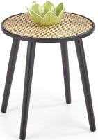 Стол журнальный Halmar Jakarta (дерево, ротанг-мдф-натуральный-черный,  черный (Halmar ) ) в Мариуполе от производителя 