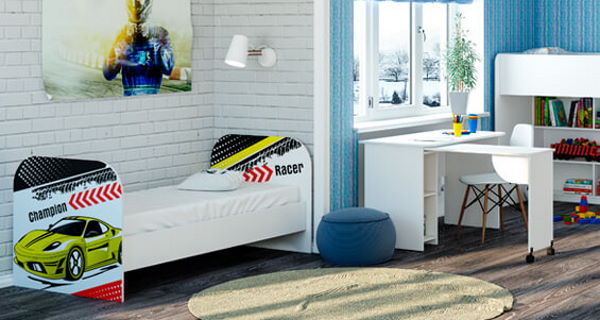 Фото Кровать детская Тойс КР-08 (СМ 80х180) от производителя БТС  в Мариуполе по цене 9 710 ₽