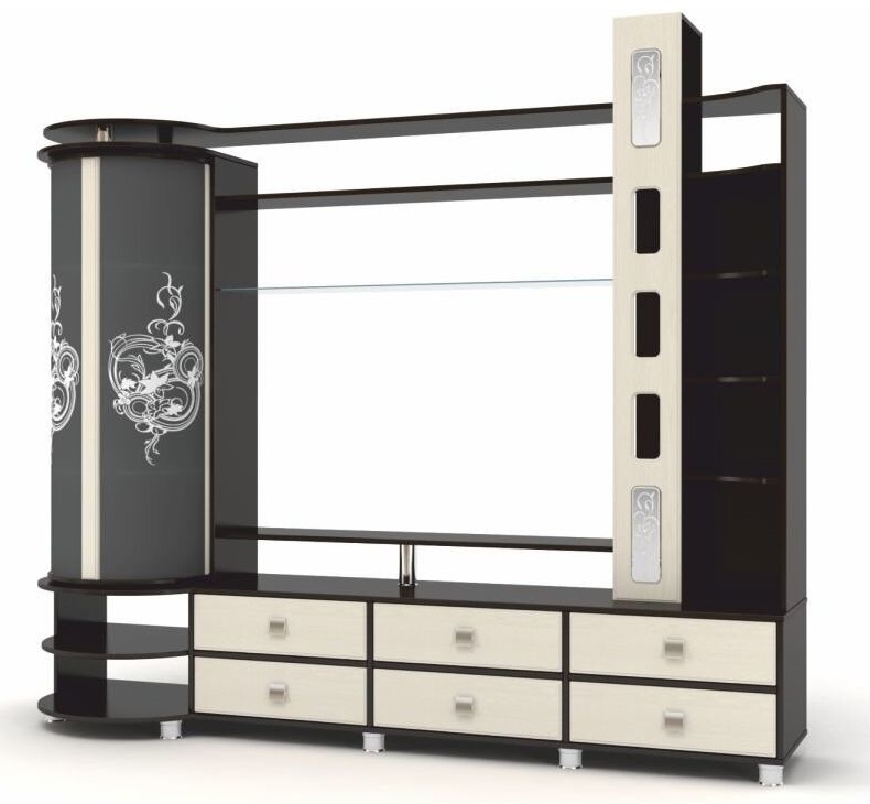 Фото Мини-стенка ТВ Палермо от производителя Браво-мебель в Мариуполе по цене 34 190 ₽