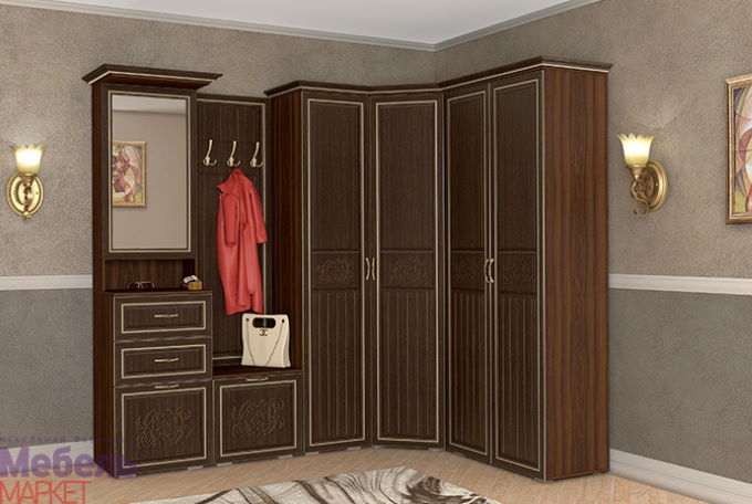 Фото Панель малой вешалки Виктория мягкая от производителя Мебель Маркет в Мариуполе по цене 10 400 ₽