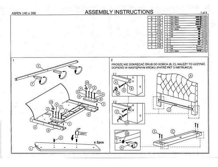 Фото Кровать двуспальная Signal Aspen (СМ 180х200) c ортопедическим основанием от производителя Signal в Мариуполе по цене 81 330 ₽