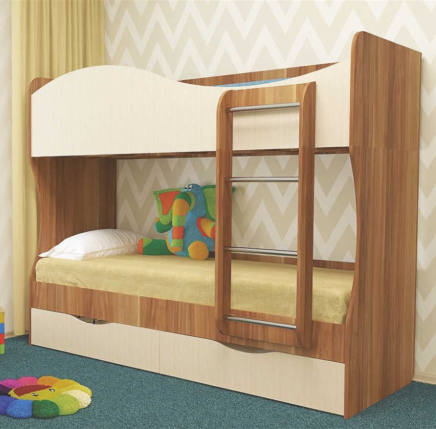 Фото Кровать 2-х ярусная Кузя (СМ 80х200) от производителя Пирамида в Мариуполе по цене 20&nbsp;430 ₽