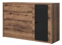 Комод-1D4S typ 47 Indira (дуб monastery-черный (Helvetia) ) в Мариуполе от производителя 