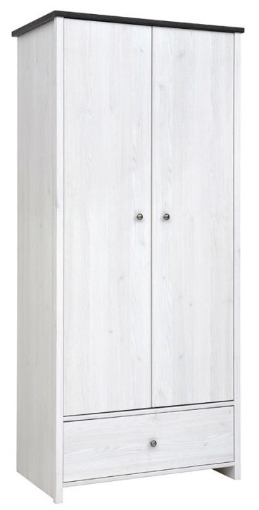 Фото Шкаф Порто SZF2D1S (89) двухдверный от производителя Black Red White (БРВ) в Мариуполе по цене 20 080 ₽
