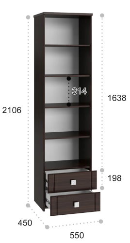 Фото Пенал Изабель ИЗ-63К с зеркалом от производителя Компасс в Мариуполе по цене 25 320 ₽