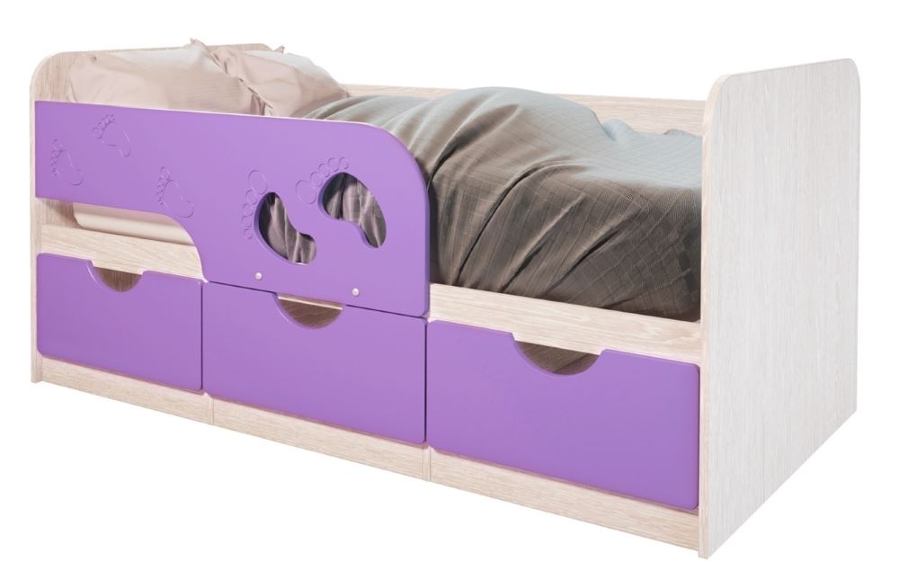 Фото Кровать детская Минима Лего (СМ 80х160) от производителя Мебелони в Мариуполе по цене 13&nbsp;530 ₽