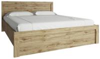 Кровать двуспальная Дорсет (Doorset) (СМ 160х200) с основанием ( 160х200 , ЛДСП , дуб наварра , без подъемного мех. , без ящиков , без матраса (Анрэкс) ) в Мариуполе от производителя 
