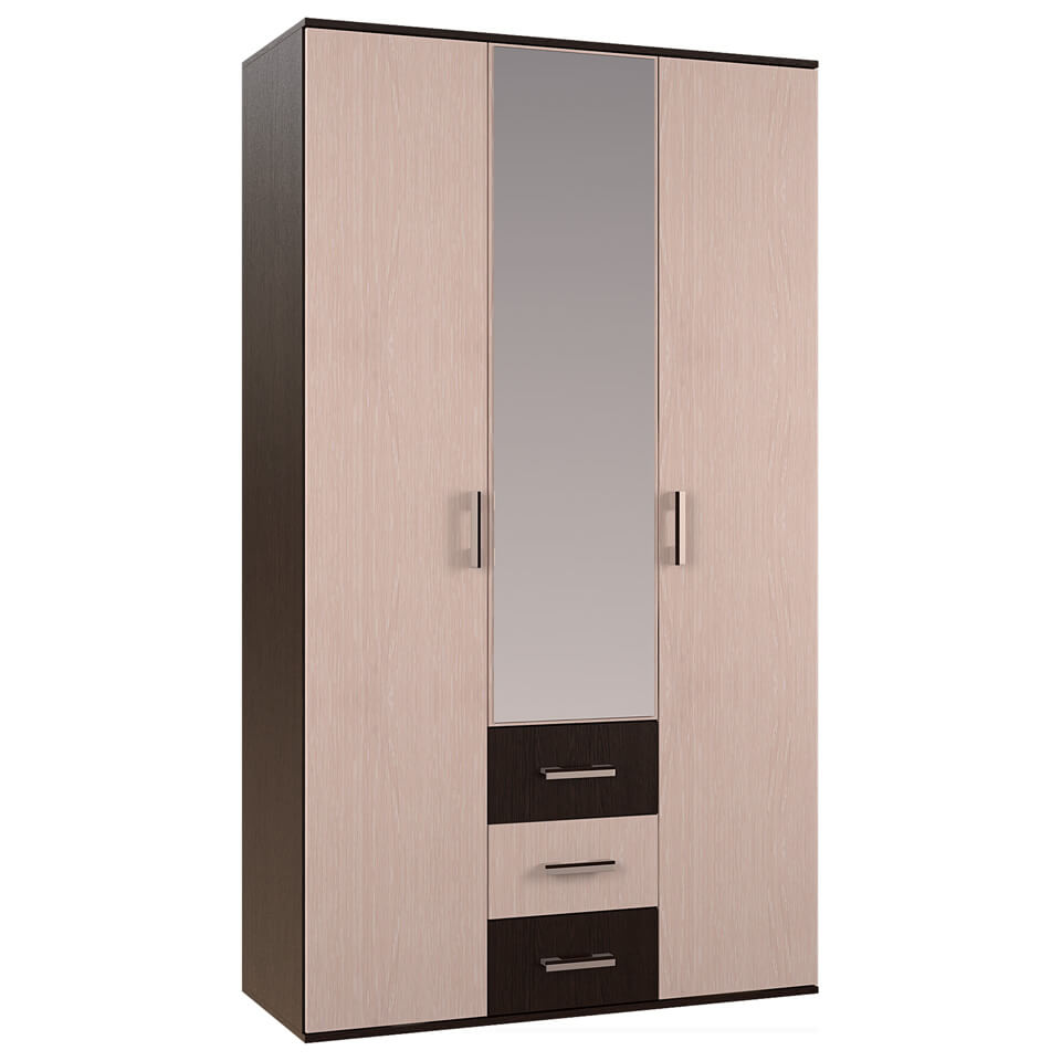 Фото Шкаф Белла (120) трехдверный  от производителя БТС  в Мариуполе по цене 13&nbsp;310 ₽