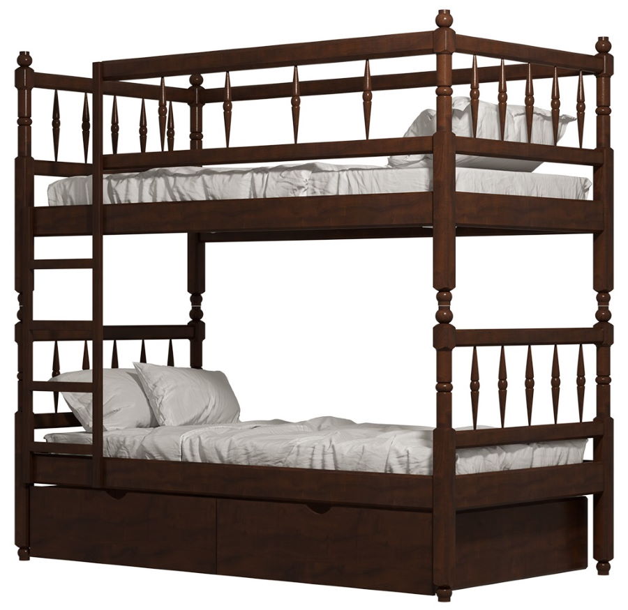 Фото Кровать двухъярусная №2 (СМ 80х190) с основанием от производителя Фант-мебель в Мариуполе по цене 37&nbsp;680 ₽