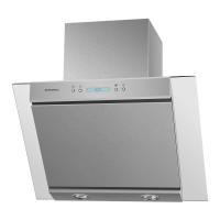 Вытяжка наклонная Gloria 60 (600х358хh550(900)) (Материал Металл/Стекло , Цвет Металлик/Черный) в Мариуполе от производителя 