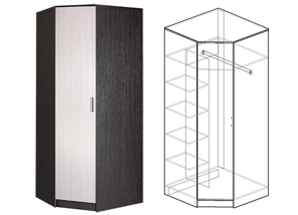 Фото Шкаф Светлана (86) угловой от производителя Мебель Маркет в Мариуполе по цене 15 150 ₽