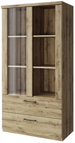 Фото Шкаф с витриной 1V2S3N Дорсет (Doorset) от производителя Анрэкс в Мариуполе по цене 17 680 ₽