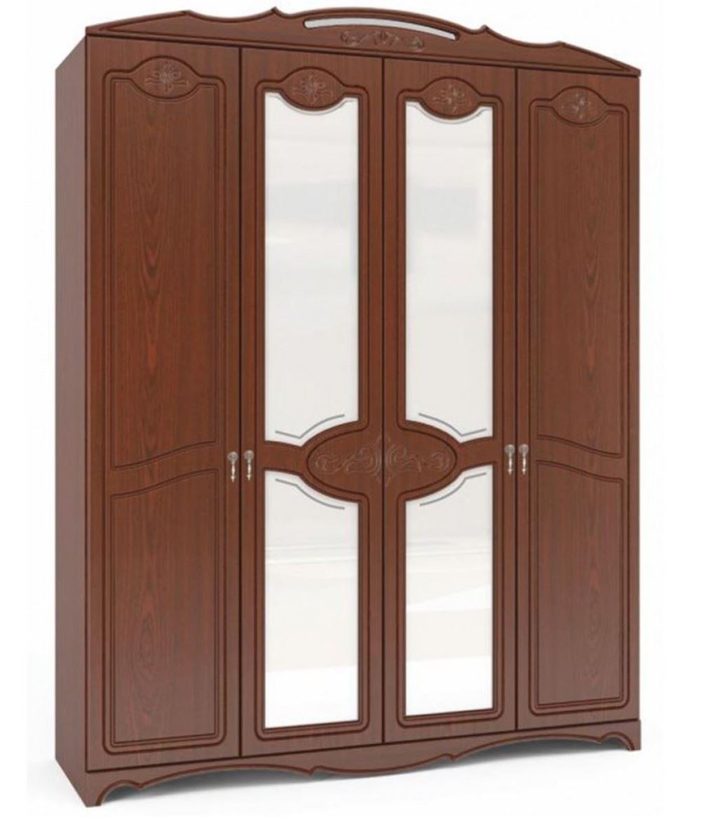 Фото Шкаф Лотос ШР-4 (178) четырехдверный от производителя Браво-мебель в Мариуполе по цене 35&nbsp;360 ₽