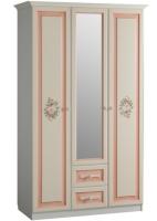 Шкаф Алиса (129) трехдверный с ящиками  (дуб саттер, крем,(Мебельсон)) в Мариуполе от производителя 