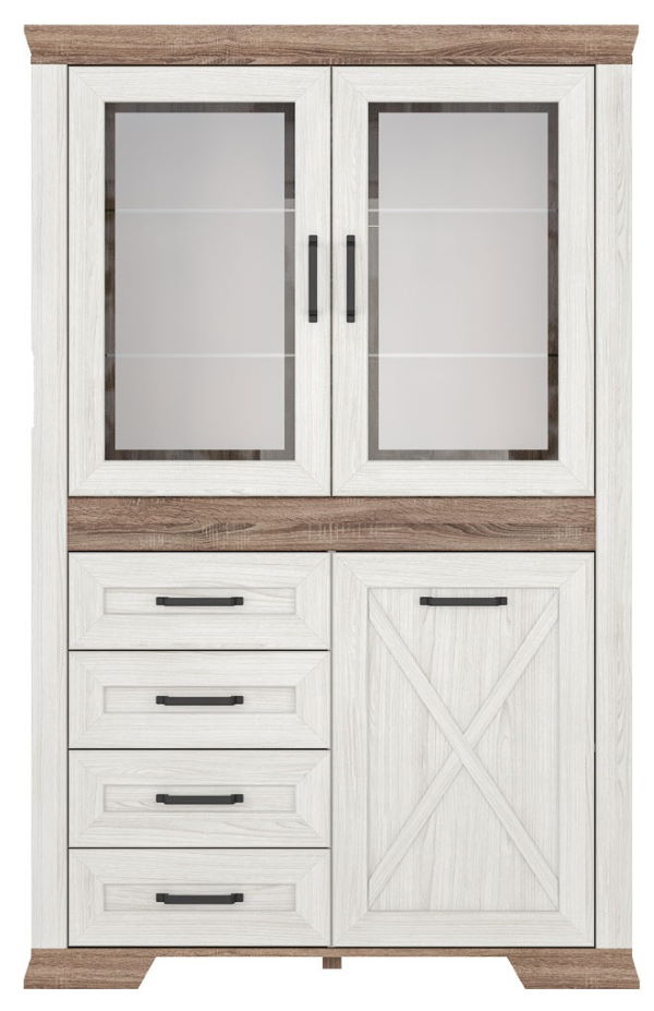 Фото Шкаф Marselle REG2W1D4S от производителя Black Red White (БРВ) в Мариуполе по цене 46 690 ₽