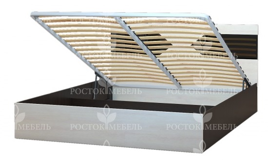 Фото Кровать двуспальная Ника-1 КД-2.9 (СМ 160х200) с подъемным механизмом от производителя Росток в Мариуполе по цене 26 360 ₽