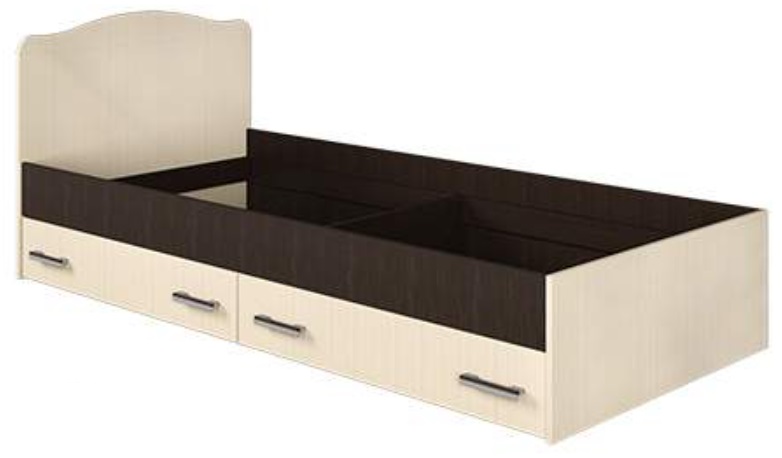 Фото Кровать односпальная с ящиками Светлана (СМ 90х190) без основания от производителя Мебель Маркет в Мариуполе по цене 10&nbsp;300 ₽