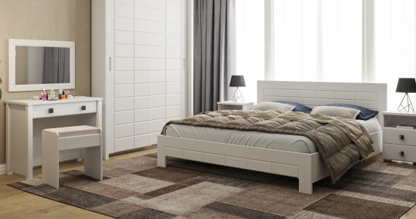 Фото Кровать двуспальная Изабель ИЗ-713К (СМ 180х200) без основания от производителя Компасс в Мариуполе по цене 21&nbsp;980 ₽