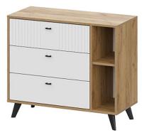 Фото mebel-dlya-gostinits комод комбинированный милан (3 ящика) производитель SV-мебель