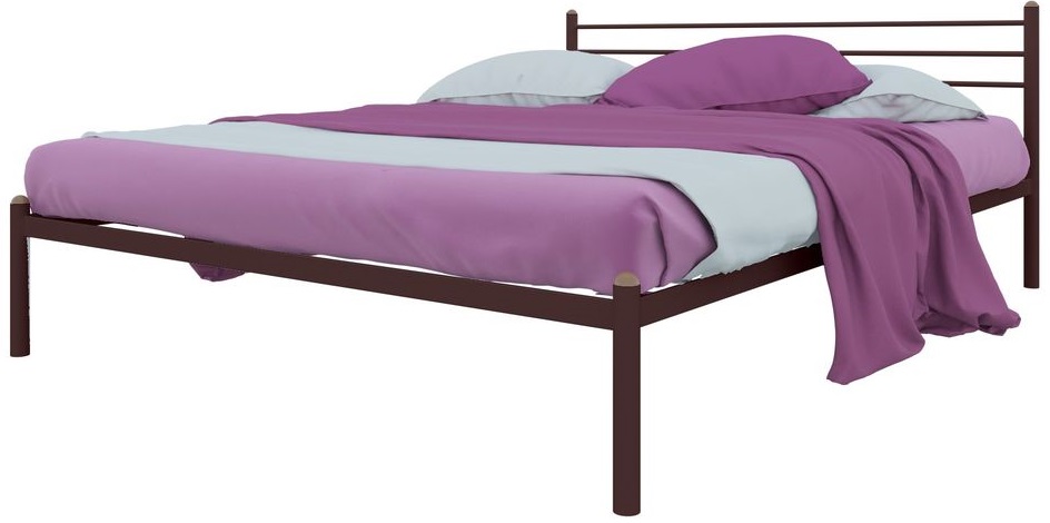 Фото Кровать двуспальная Милана (СМ 180х200) трубка металл от производителя Милсон в Мариуполе по цене 13 540 ₽