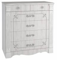 Комод Ольга-1Н  (белый-ясень анкор светлый (Фант-мебель) ) в Мариуполе от производителя 