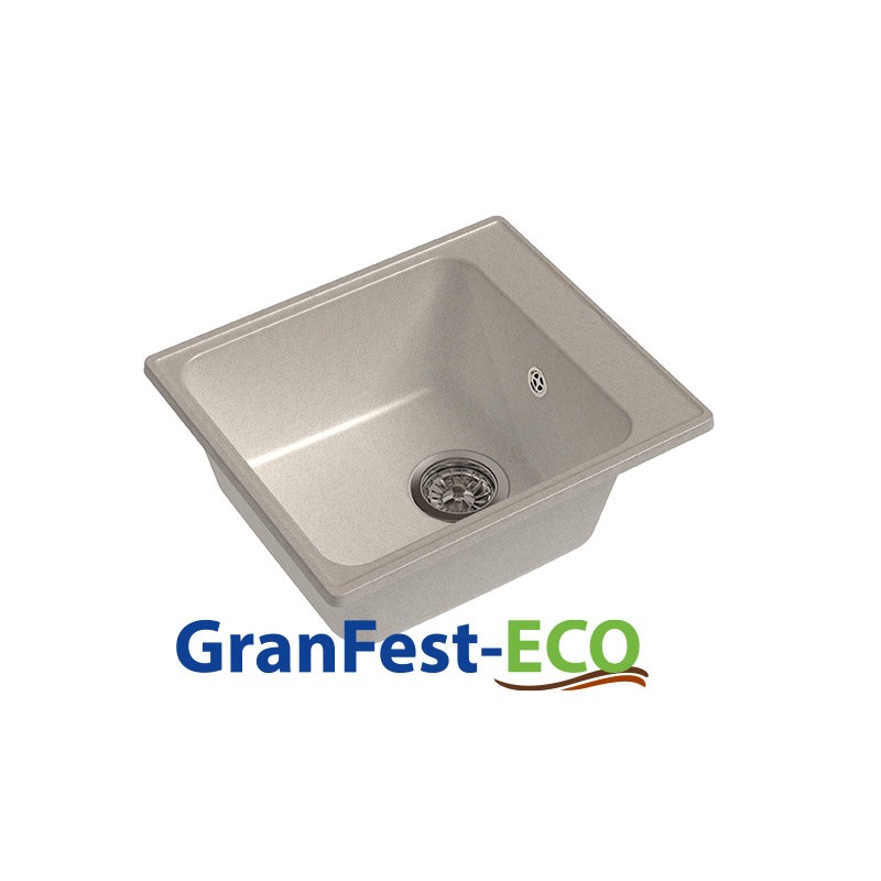 Фото Мойка Granfest eco-17 (ГР 420х480хh200) (шир.ящ.min 400) без сифона от производителя Granfest в Мариуполе по цене 2 640 ₽
