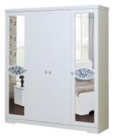 Шкаф Ольга-12 МДФ (187) четырехдверный (белый, белый глянец,(Фант-мебель)) в Мариуполе от производителя 