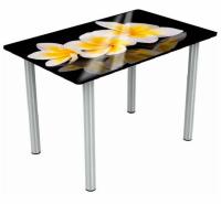 Стол обеденный Марсель исп.2 (металл-хром, стекло-фотопечать кофе (Аврора) ) в Мариуполе от производителя 