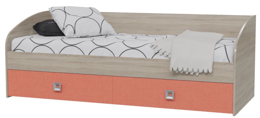 Фото Кровать односпальная Сити с ящиками (СМ 80х200)  от производителя Гранд Кволити в Мариуполе по цене 15&nbsp;940 ₽