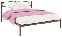 Фото metallicheskie-krovati кровать двуспальная каролина (см 140х200) трубка металл производитель Милсон