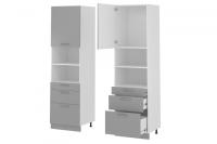 Кухня Бронкс пенал П-63 (белый, бетон,(Леко)) в Мариуполе от производителя 