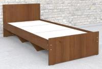 Кровать односпальная К-10 (СМ 80х200) комплектуется настилом ( 80х200 , ЛДСП , венге , без подъемного мех. , без ящиков , без матраса (Ромис) ) в Мариуполе от производителя 