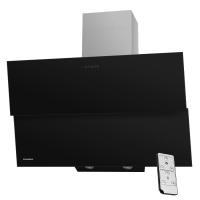 Вытяжка наклонная Plym 90 (896х410хh835(1115)) (Материал Металл/Стекло , Цвет Металлик/Черный) в Мариуполе от производителя 