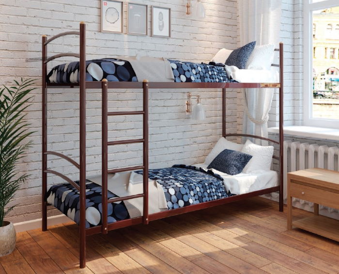Фото Кровать двухъярусная Хостел Duo (СМ 80х190) трубка металл от производителя Милсон в Мариуполе по цене 15 030 ₽