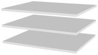 Фото polki-ofisnye дополнительные полки в шкаф для одежды магнолия гм-2 (3 шт) производитель СБК