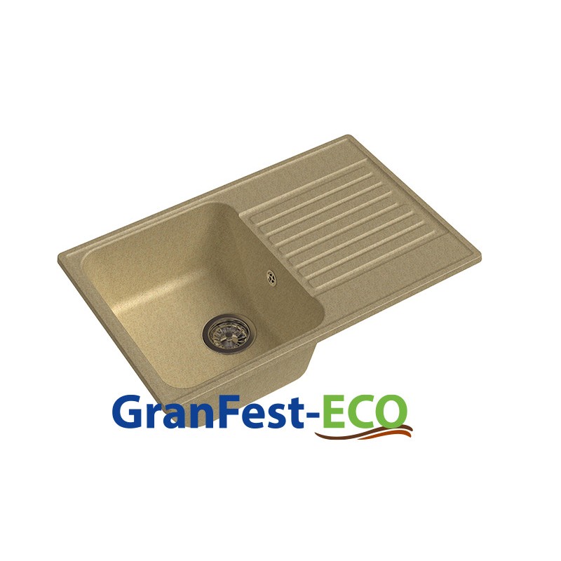 Фото Мойка Granfest eco-78 (ГР 740х480хh200) (шир.ящ.min 720) без сифона от производителя Granfest в Мариуполе по цене 3 650 ₽