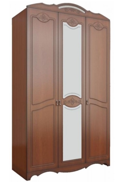 Фото Шкаф Лотос лакированный ШР-3 (133) трехдверный от производителя Браво-мебель в Мариуполе по цене 42&nbsp;390 ₽