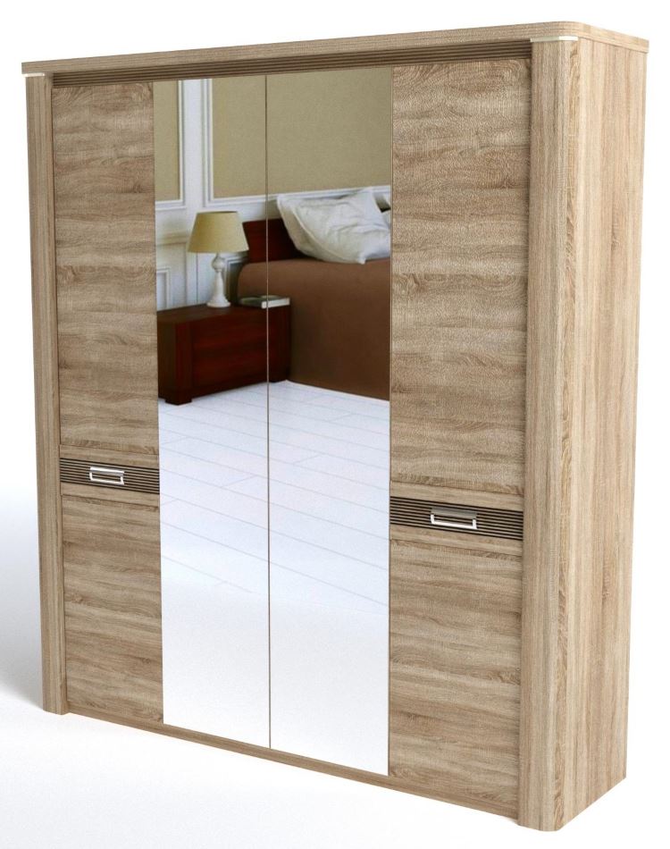 Фото Шкаф Магнолия (205) четырехдверный от производителя СБК в Мариуполе по цене 43 150 ₽