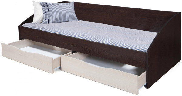 Фото Кровать односпальная Фея-3 (симметричная) (СМ 90х200) с основанием от производителя Олмеко в Мариуполе по цене 14&nbsp;030 ₽