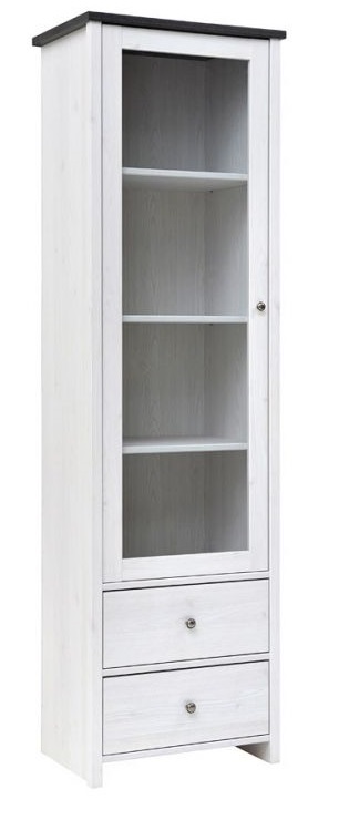 Фото Шкаф-витрина Порто REG1W2S от производителя Black Red White (БРВ) в Мариуполе по цене 19 490 ₽