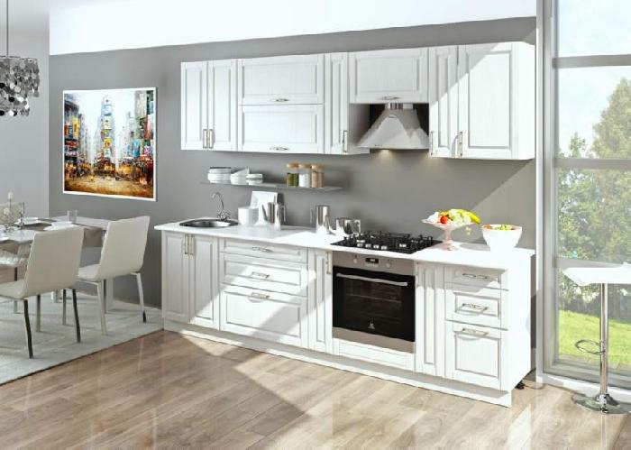 Кухня Парма стол-рабочий НБ-20 (белый, снег,(Леко))